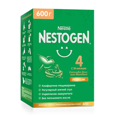 Nestle Nestogen 4 сухой молочный напиток для детей (18+мес), 600г