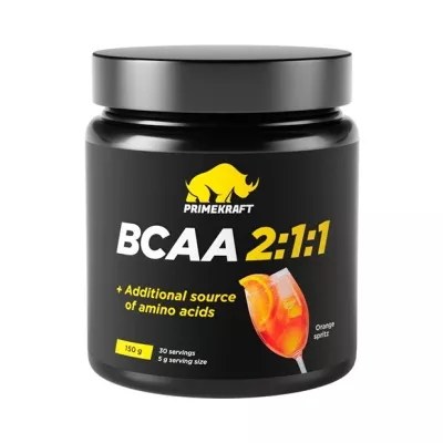 Primekraft БЦАА/ВСАА 2:1:1 порошок Апельсин, 150г