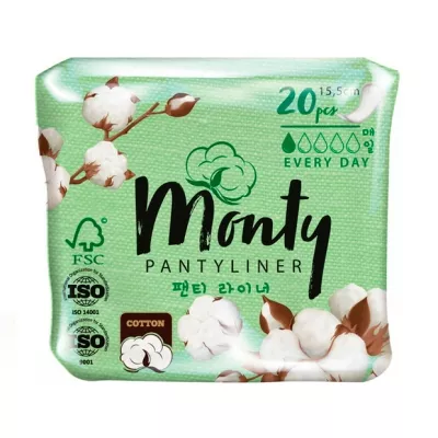 Monty Pantyliner прокладки ежедневные, №20