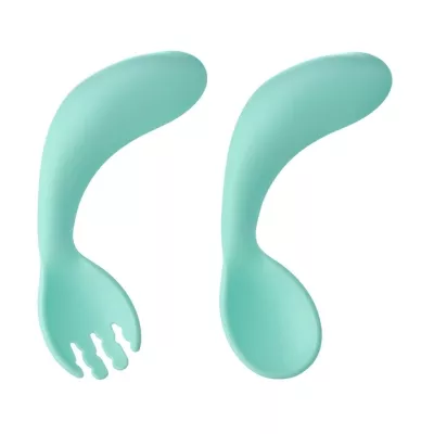 Roxy-kids набор столовых приборов (ложка+вилка) цвет мятный (9+мес)