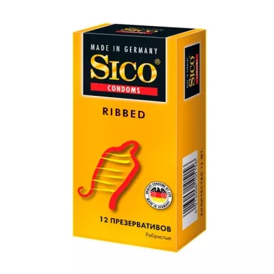 Sico Ribbed презервативы ребристые, №12