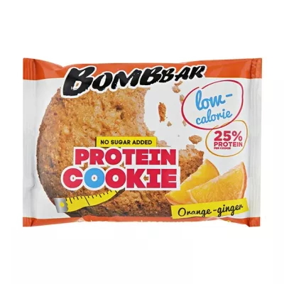 Bombbar печенье неглазированное вкус апельсин-имбирь, 40г