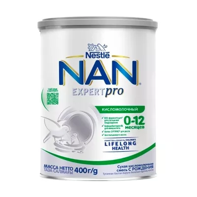 Nestle NAN Кисломолочный сухая смесь (0-12 мес), 400г