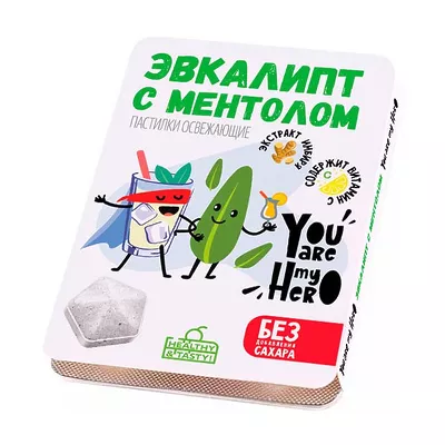 VitaScience пастилки освежающие эвкалипт с ментолом,, №8