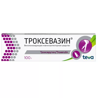 Троксевазин гель д/наружн. прим. 2%, 100г