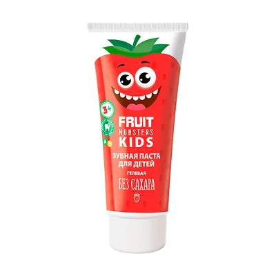 Fruit Monsters Kids зубная паста детская Клубника (3+), 60г