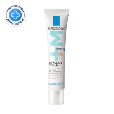La Roche-Posay Effaclar Duo+M Тонирующий крем-гель для проблемной кожи лица от прыщей, 40мл