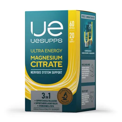 Uesupps Ultra Energy Магния цитрат капсулы мягкие, №60