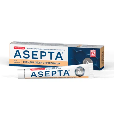 Asepta Parodontal гель для десен с прополисом, 10г