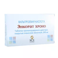 Изображение товара Энкорат Хроно таблетки пролонг.действ.покрыт.об. 500мг, №30
