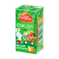 Изображение товара Сады Придонья сок яблоко-шиповник (6+мес), 125мл