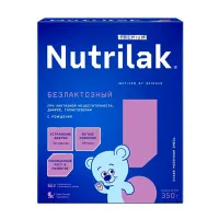 Изображение товара Nutrilak Premium Безлактозный сухая молочная смесь (0+), 350г