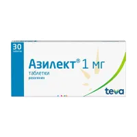 Изображение товара Азилект таблетки 1мг, №30