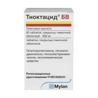 Изображение товара Тиоктацид БВ таблетки п/о 600мг, №30