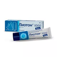 Изображение товара Лиотон 1000 гель д/наружн. прим. 1000МЕ/г, 30г