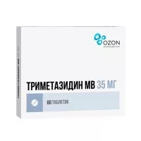 Триметазидин МВ таблетки с пролонг. высвоб. покрыт. п/о 35мг, №60 Озон