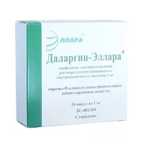Изображение товара Даларгин-Элларалиофилизат д/пригот. р-ра д/инъекций 1мг/мл, №10