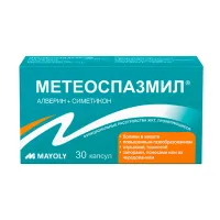 Изображение товара Метеоспазмил капсулы 60мг+300мг, №30 Майоли Спиндлер