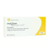 Изображение товара Реквип Модутаб таблетки пролонг. действ. покрыт. п/о 4мг, №28