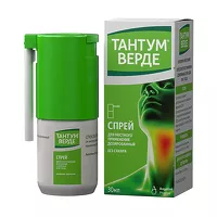 Изображение товара Тантум Верде спрей д/местн. прим. 0,255мг/доза, 30мл 176доз
