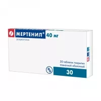Изображение товара Мертенил таблетки покрыт. п/о 40мг, №30
