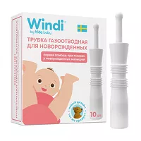Изображение товара Windi трубка газоотводная для новорождённых, 10шт