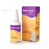 Изображение товара Белосалик лосьон раствор д/наружн. прим. с насадкой-распылителем, 50мл