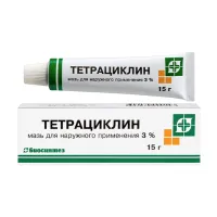 Изображение товара Тетрациклин мазь д/наружн. прим. 3%, 15г Биосинтез