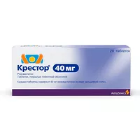 Изображение товара Крестор таблетки покрыт. п/о 40мг, №28