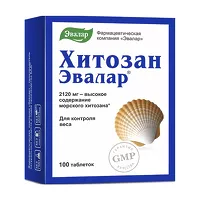 Изображение товара Эвалар Хитозан таблетки, №100