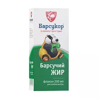 Изображение товара Барсукор Барсучий жир раствор д/приема внутрь, 200мл
