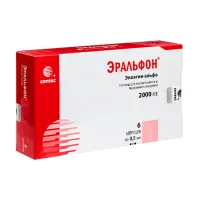 Изображение товара Эральфон раствор для в/в и п/к введ. 2000 МЕ, 0,5мл №6 Сотекс