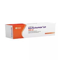 Изображение товара Вальпарин ХР таблетки пролонг.действ.покрыт.об. 500мг, №100