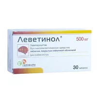 Изображение товара Леветинол таблетки п/о 500мг, №30