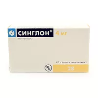 Изображение товара Синглон таблетки жевательные 4мг, №28