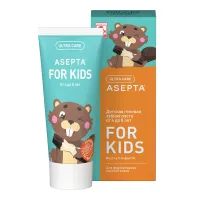 Asepta For Kids гелевая зубная паста для детей от 4 до 8 лет со вкусом тутти-фрутти, 50мл