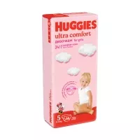 Изображение товара Huggies Ultra Comfort подгузники для девочек 5 (12-22кг), 56шт