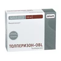 Изображение товара Толперизон-OBL таблетки покрыт. п/о 150мг, №30
