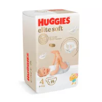 Изображение товара Huggies Elite Soft 4 подгузники (8-14кг), 19шт