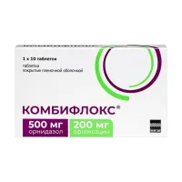 Изображение товара Комбифлокс таблетки покрыт. п/о 500мг+200мг, №10