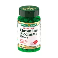 Изображение товара Nature's Bounty Бездрожжевой пиколинат хрома таблетки 200мкг, №100