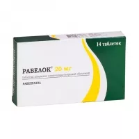Изображение товара Рабелок таблетки покрыт. кишечнораств. плен. об. 20мг, №14