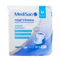 MediSan Extra Premium подгузники размер M (70-130см), №10