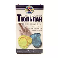 Изображение товара Торг Лайнс массажер медицинский для тела массажная банка Тюльпан для интенсивного воздействия, цвет в ассорт., №2