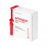 Изображение товара Артрадол лиофилизат д/пригот. р-ра д/инъекций 100мг, №10