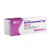 Изображение товара Вальпарин ХР таблетки пролонг.действ.покрыт.об. 300мг, №100