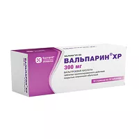 Изображение товара Вальпарин ХР таблетки пролонг.действ.покрыт.об. 300мг, №100