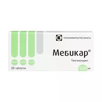 Изображение товара Мебикар таблетки 500мг, №20