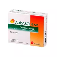 Изображение товара Ливазо таблетки покрыт. п/о 4мг, №28