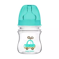 Изображение товара Canpol Babies EasyStart Антиколиковая бутылочка для кормления с широким горлышком Цветные зверушки (0+), 120мл